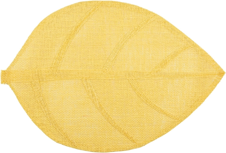 Suport de masă în formă de frunză galbenă 33 × 48 cm