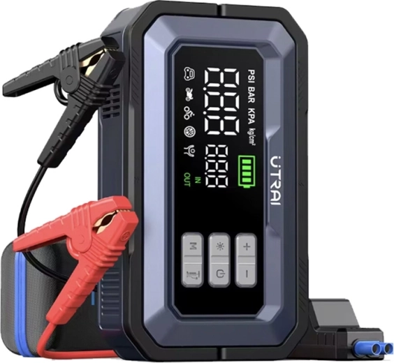 UTRAI JS30 sursă de pornire cu compresor și diagnosticare OBD‑II