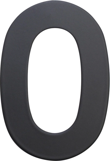 Număr de casă 0, 75 mm, inox, negru mat