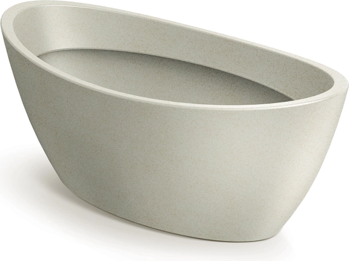 Ghiveci oval Aria 40 cm nisipiu