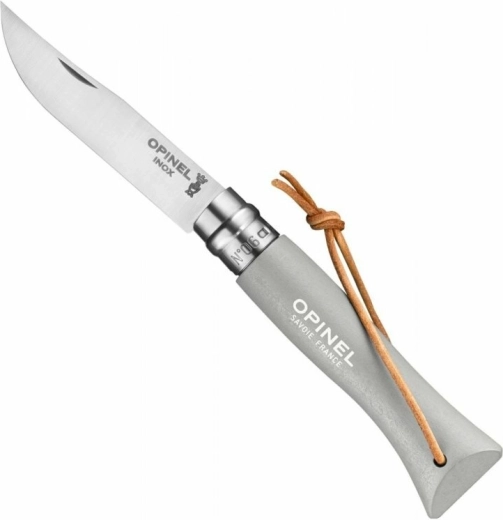 Opinel Nr. 06 Trekking Cloud cuțit de buzunar 7 cm, gri, lemn de fag