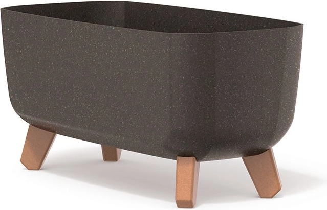 Ghiveci pe piciorușe GRACIA CASE ECO WOOD 39 cm – cafea