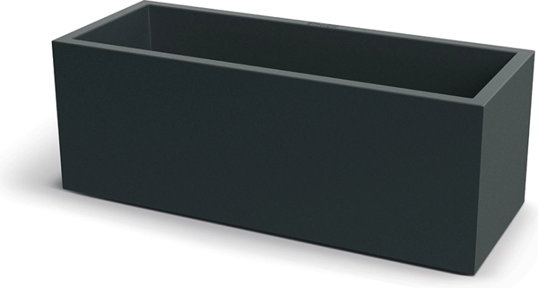 Ghiveci CUBLA CASE 98 cm gri închis