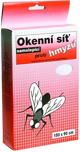 Plasă autoadezivă împotriva insectelor pentru ferestre 150 × 180 cm, din fibră de sticlă