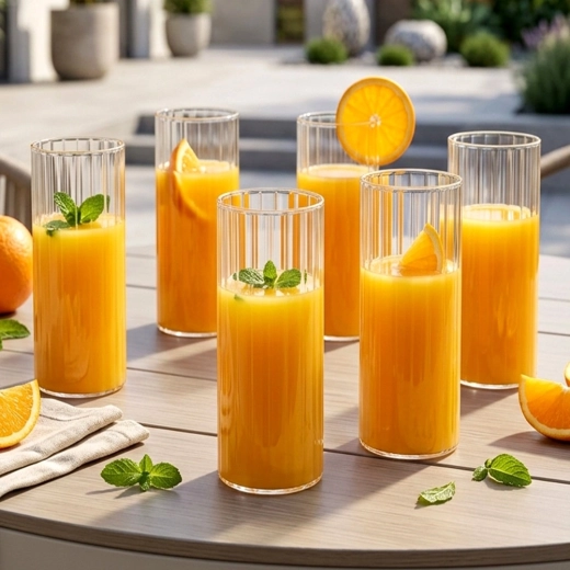 Set practic 6× 560 ml pentru fiecare zi și pentru oaspeți