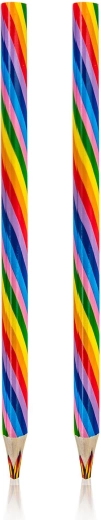 Creioane colorate multicolore jumbo (2 buc.)