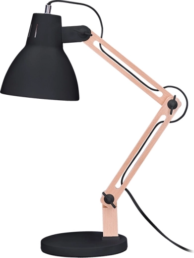 Lampă de masă Solight Falun E27, neagră