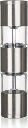 Râșniță dublă pentru sare și piper Culinaria Duo 19 cm inox/acril