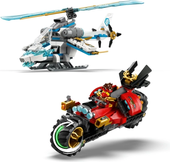 Motocicletă rapidă cu două lansatoare