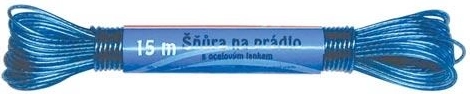 Sfoară pentru rufe cu cablu de oțel și înveliș din plastic 30 m, mix de culori