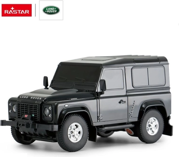 Mașină RC Rastar Land Rover Defender cu telecomandă 1:24 neagră