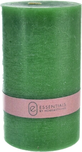 Lumânare decorativă verde, pătrată 9 × 9 × 15 cm (520 g)
