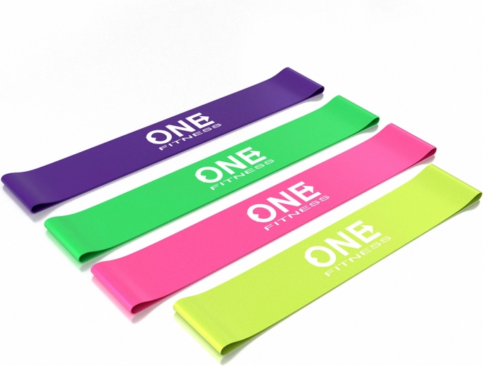 Set benzi de rezistență ONE Fitness – set de bucle pentru antrenament și recuperare
