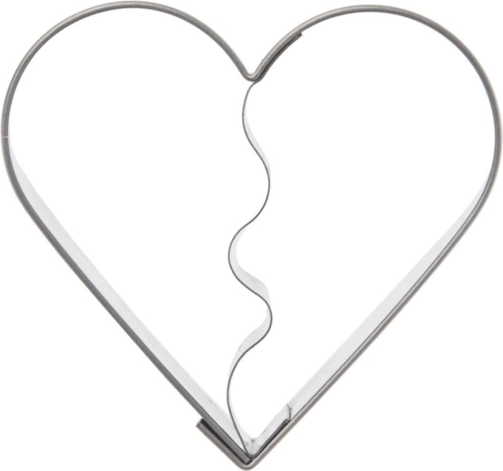 Decupator Orion din inox, inimă, 5,5 cm