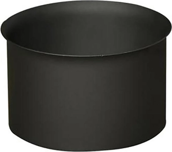 Rozetă pentru coș de fum 180 mm, grosime 1,5 mm, neagră