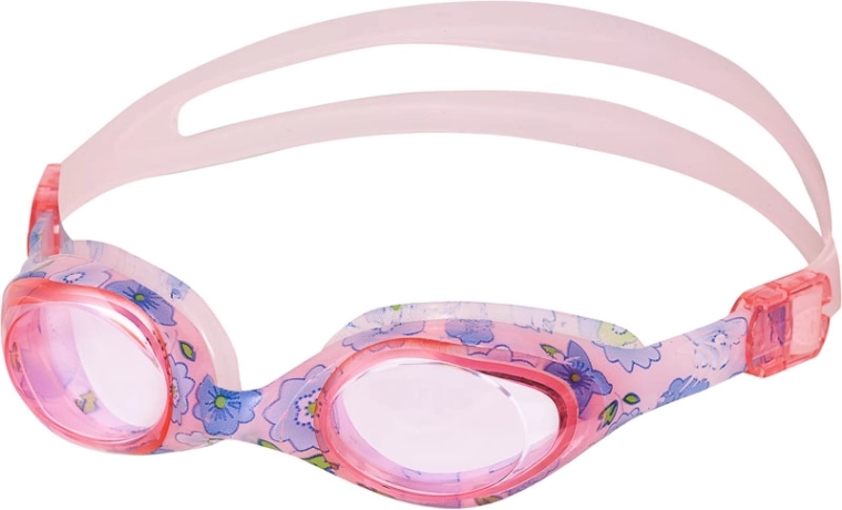 Ochelari de înot pentru copii roz cu model floral