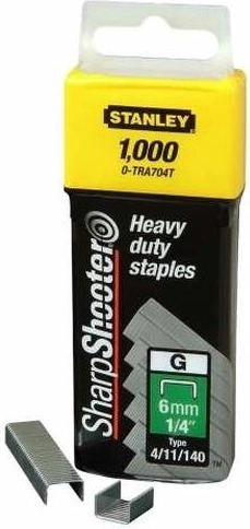 Capse 6 mm din oțel galvanizat STANLEY, 1000 buc