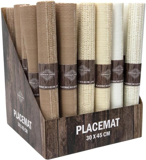 Set de suporturi pentru masă 30 × 45 cm din poliester, mix de culori