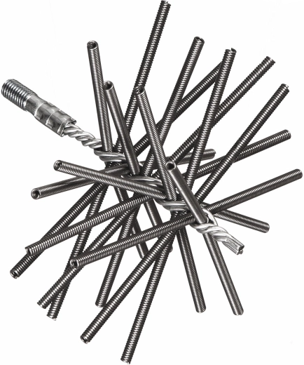 Perie de coș de fum cu arc 180 mm, oțel, filet M12