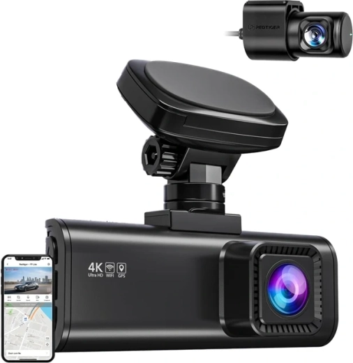 Cameră de bord REDTIGER F7N Pro 4K UHD cu cameră spate