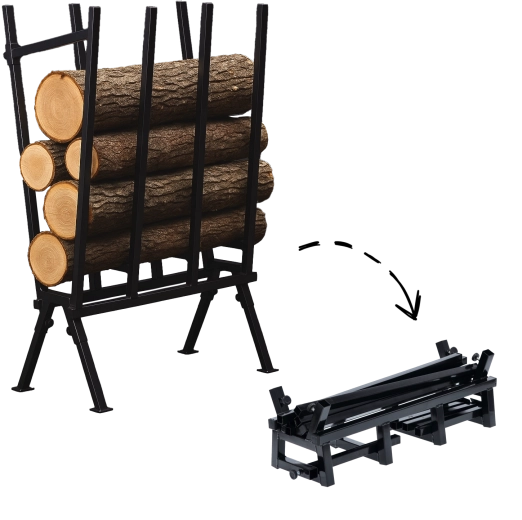 Capră pliabilă din oțel pentru tăierea lemnului 81 × 37 × 103 cm