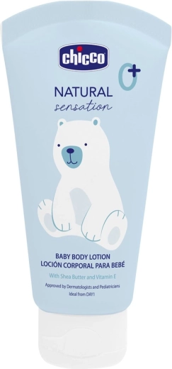 Loțiune de corp Chicco cu unt de shea și vitamina E Natural Sensation 150 ml