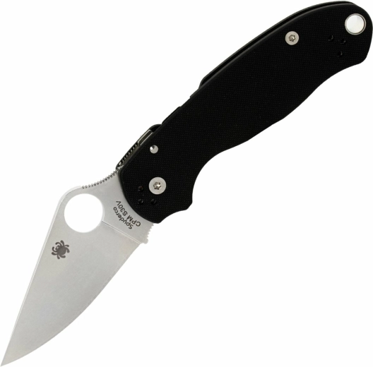 Cuțit de buzunar Spyderco Para 3 Black G10, lamă satinată 7,5 cm