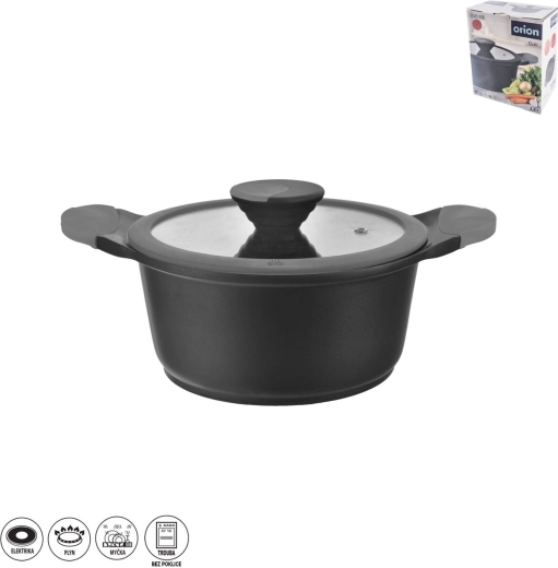 Oală GALI 2,6 l cu capac din sticlă