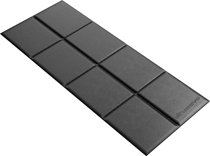 Saltea pentru echipamente fitness UREVO 160 × 65 cm neagră