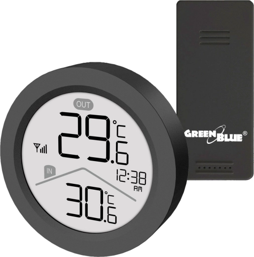Stație meteo wireless GreenBlue cu senzor exterior GB162B - 1 bucată