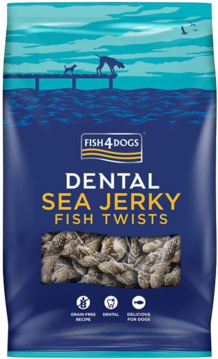 Fish4Dogs gustări dentare pentru câini din pește de mare – rulouri 500 g
