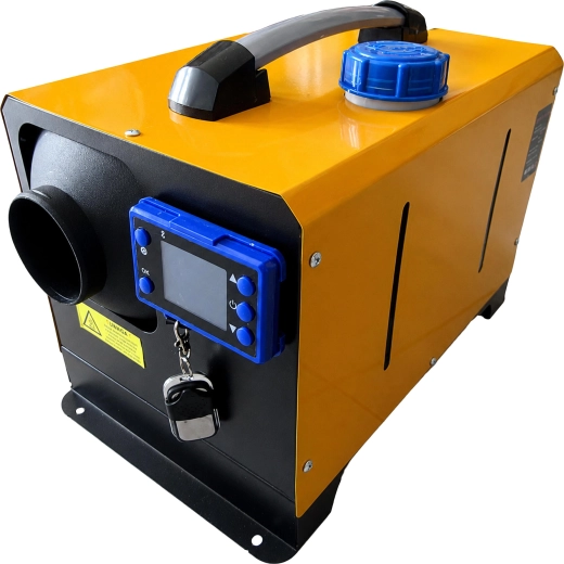 Încălzitor portabil pe motorină cu aer cald, tip Webasto, 8 kW, 12/24 V, cu Bluetooth