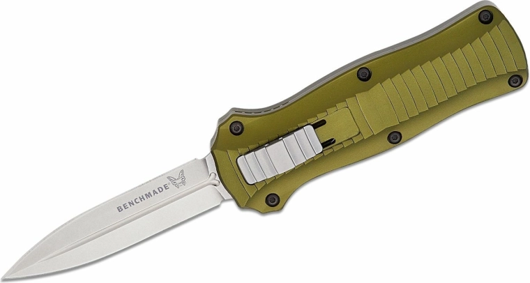 Benchmade Mini Infidel Woodland Green – cuțit automat, ediție limitată