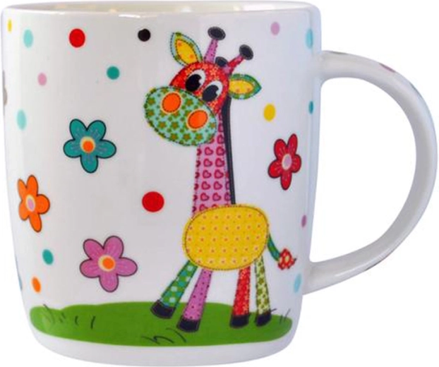 Cană ceramică cu girafă 350 ml