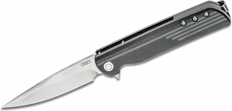 CRKT LCK+ Black cuțit de buzunar cu deschidere asistată 8,4 cm