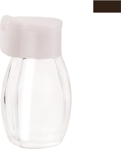 Recipient pentru condimente din sticlă și plastic (UH), rotund, 1 buc, mix