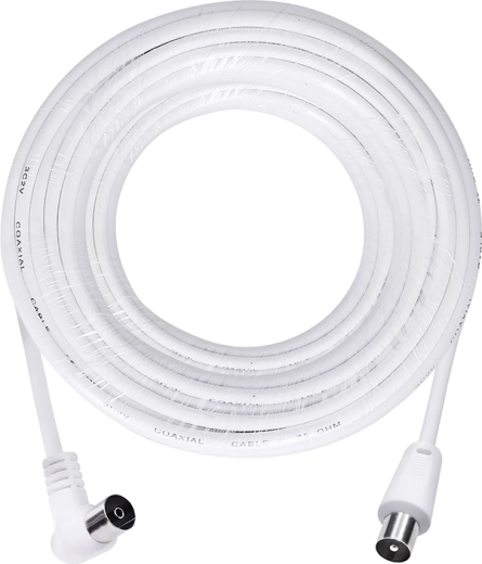 Cablu coaxial de antenă Solight 3C2V 15 m cu conectori combinați