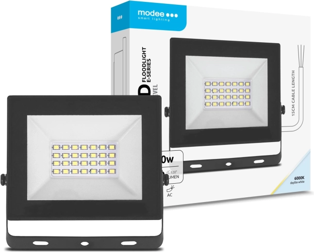 Modee reflector LED E‑series Slim 20 W, 1600 lm, 120°, 6000 K, IP65