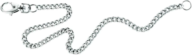 Lanț cu zale cu carabină și inel pentru chei 43 cm