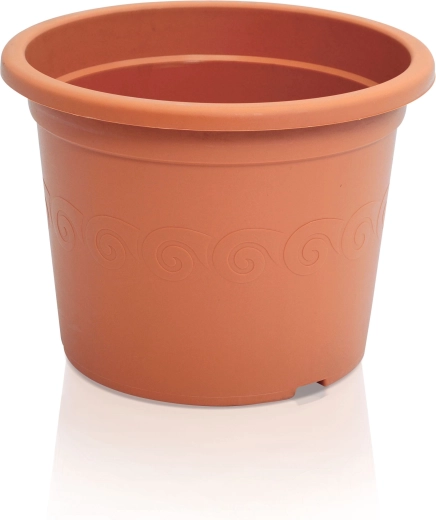 Ghiveci de flori din plastic teracotă 9 cm