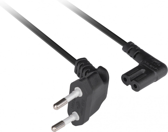 Conector unghiular IEC C7 pentru spații înguste