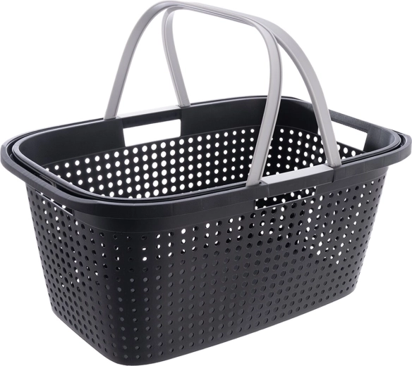 Coș de rufe 38 l cu mânere din plastic