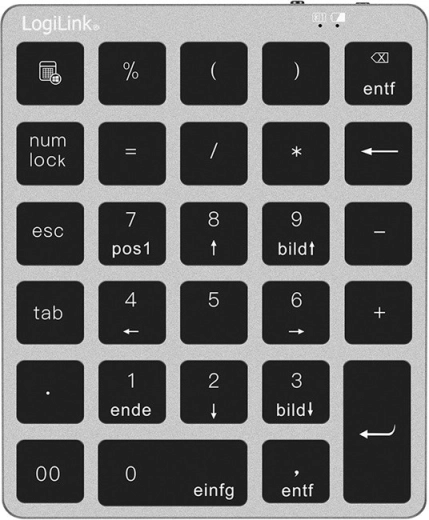 Tastatură numerică wireless Bluetooth 5.0 cu taste silențioase