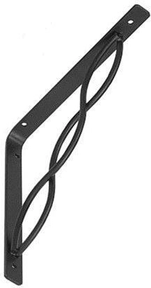 Consolă pentru raft 150 × 150 mm, neagră