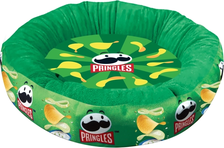 Culcuș Pringles pentru animale de companie Green