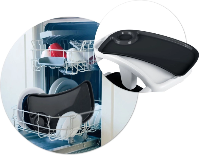 Curățare ușoară: tăviță detașabilă și inserție pentru mașina de spălat vase