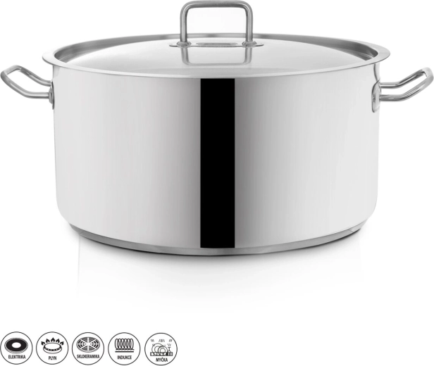 Cratiță din inox STOCK cu capac 22,3 l