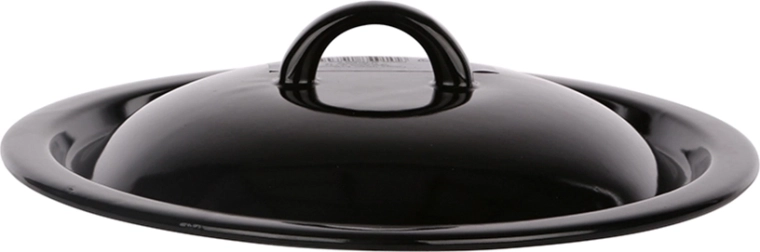 Capac emailat Silesia Rybnik 24 cm, negru