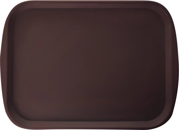 Tavă de servire din plastic (UH) maro 44 × 31,5 cm