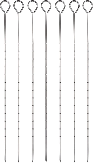 Ace pentru grătar din oțel inoxidabil 31,5 cm – set 6 buc.